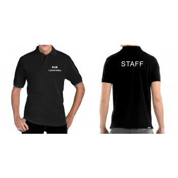 Stampa su Polo personalizzata uomo colorata o bianca