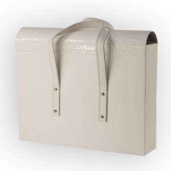 Borsello serie argento ecopelle 30x40