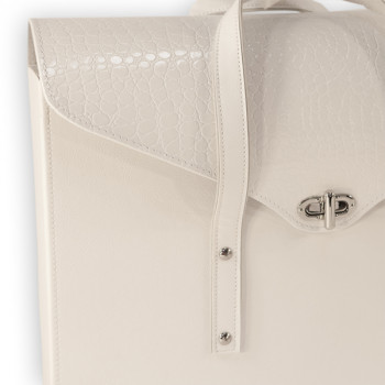 Borsello serie argento ecopelle 30x40