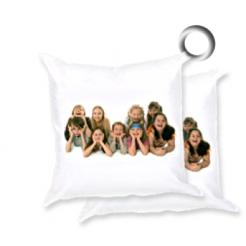 Mini Cuscino Bifacciale Bianco 17x17 cm