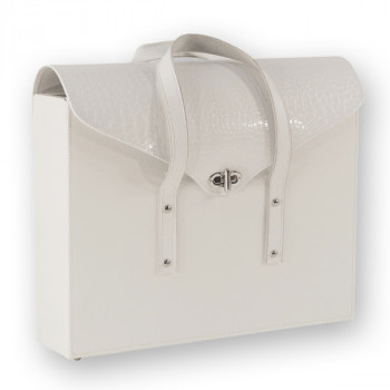 Borsello serie argento ecopelle 30x40