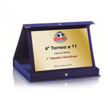 Targa premiazione personalizzata oro