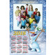 fotocalendario con pupazzo di neve