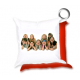 Mini Cuscino Bicolore Bianco/Rosso 17x17 cm