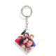 Portachiavi Quadrato in Pvc Small con stampa fronte e retro