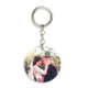 Portachiavi tondo in pvc small con stampa fronte e retro
