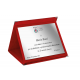 Astuccio rosso con targa silver