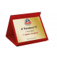 Astuccio rosso con targa oro